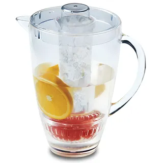Jarra de Acrílico 2.8L (Sistema 2 en 1: Infusor de Sabor y Núcleo de Enfriamiento)