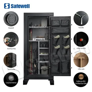Caja Fuerte para 19 armas Biométrica Ignífuga para Armas (30 min)