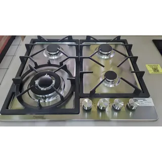Estufa a Gas Empotrable 4 Hornillas (Acero Inoxidable)
