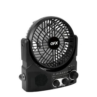 Radio Ventilador 4 en 1 Solar Recargable (6 Pulgadas)