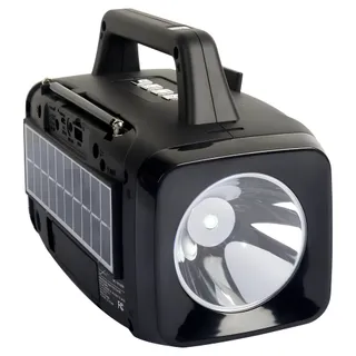 Radio multifuncional con Bluetooth y energía solar