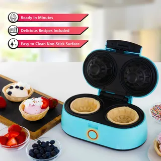 Máquina Doble para Tazones de Waffles (Bowl)