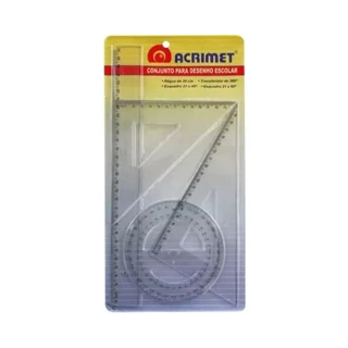 Acrimet ESTUCHE GEOMETRICO ACRIMET 562.1 HUMO ( 4X12 ) 0.00 un