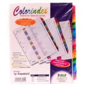 Irasa Irasafortec Separador y Organizador alfabetico para cartapacio 1 juego 26 separadores 0.00 un