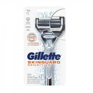 Guillete Máquina Para Afeitar Recargable Gillette Sensitive Skinguard + 1 Repuesto 
 0.00 un