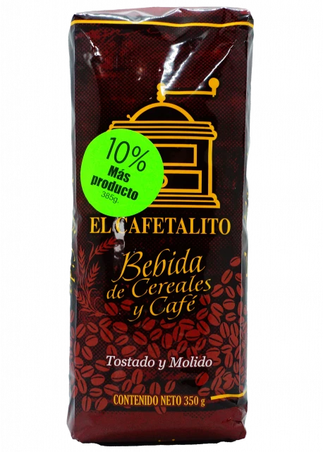  El Cafetalito Mezcla de Café Molido y Cereal El Cafetalito 350gr. 350.00 gr